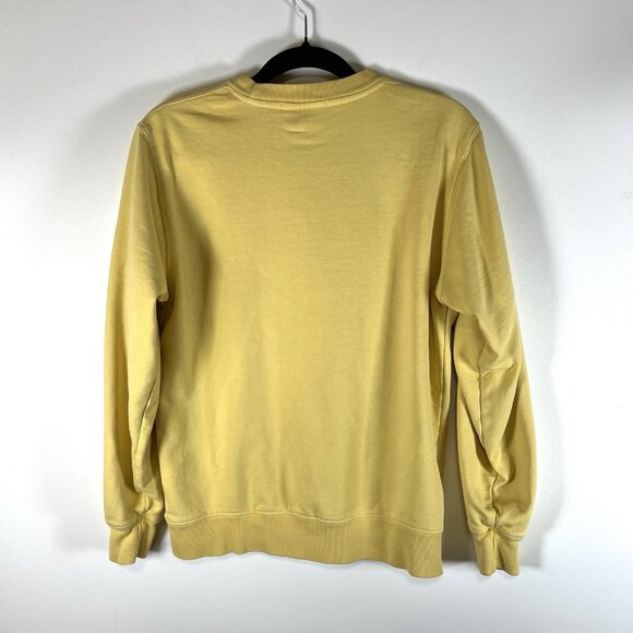 BRANDY MELVILLE‎ solid YELLOW honey Embroidered sweatshirt top One Size womens - Picture 9 of 11